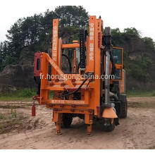 Machine de forage de garde-corps d&#39;autoroute montée par tracteur